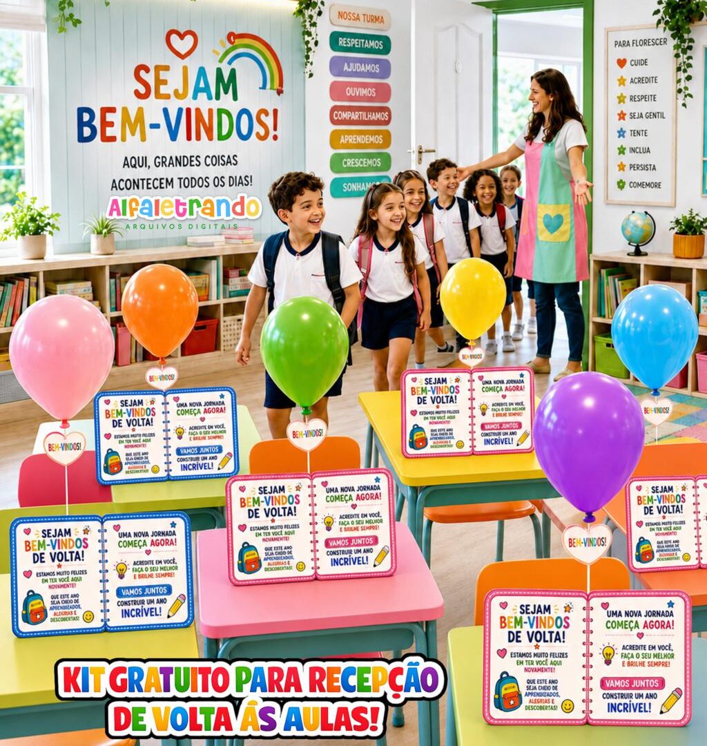 Bilhetes de volta às aulas - recepção da turma
